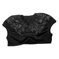 thumbnail image 4 of Chaqueta corta de invierno para hombre y mujer, chaqueta térmica de plumas con protección para los hombros y abrigo abrigador. Negro M, 4 of 9