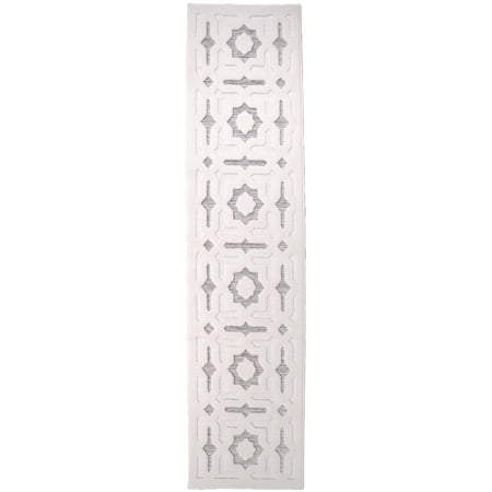 My Texas House Goodwin 2' X 8' Grey Geometric Runner Rug