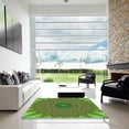 thumbnail image 7 of Ahgly Company Machine Washable Indoor Rectangle Transitional Pea Green Area Rugs, 4' x 6', 7 of 7