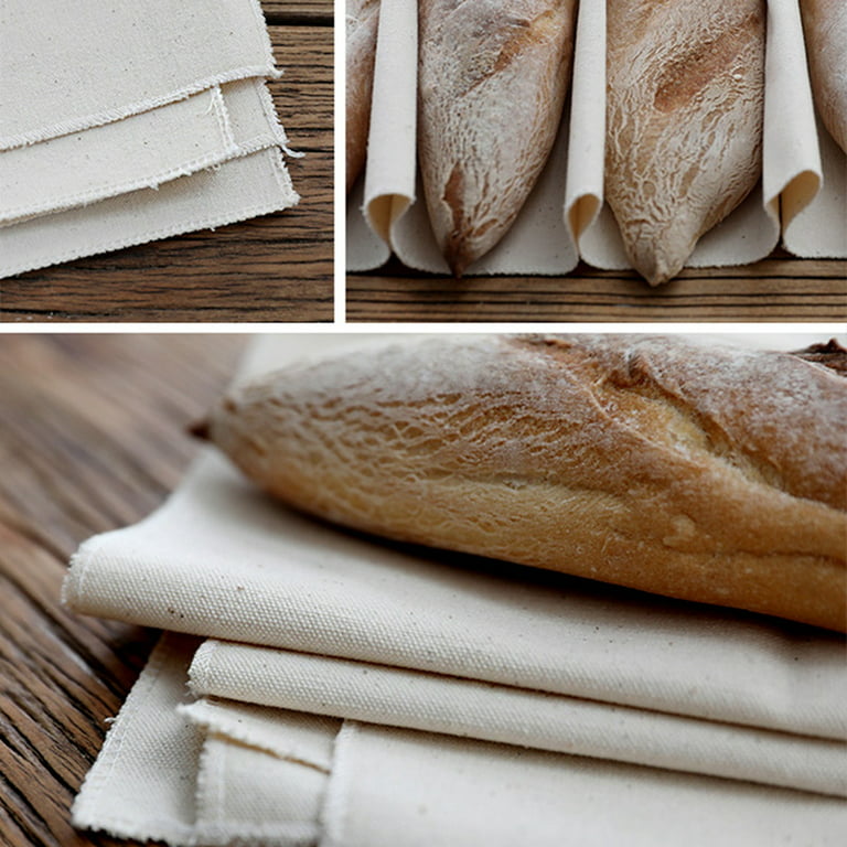Eu Pure Cotton Pastry Cloth Baguettes Bread Towel, Large Bakers