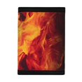 thumbnail image 3 of POLERO Baseball Fire Flame Print Slim Trifold Card Wallet, Polyester Kids Trifold Wallet Easy to Clean Children's Wallet for Sports Outdoor, 3 of 6