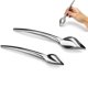 thumbnail image 1 of Deco Spoon Cucharas de dibujo culinario de chef de precisión multiusos para decorar platos, juego de 2, 1 of 7