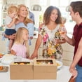 thumbnail image 4 of 20 Pack Brown Cookie Boxes with Window & Stickers, 9x6x3 Inch Brown Bakery Boxes Pastry Containers for Chocolate Covered Strawberries, Candy, Muffins, Donuts, 4 of 6