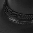 thumbnail image 4 of Jiibva Western Cowboy Hat Leather Vintage Sun Cap Large Curved Wide Brim With Windproof Goggles for Men and Women, 4 of 7