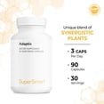 thumbnail image 6 of SuperSmart - Adaptix - Adaptogens Supplement - with Ashwagandha, Rhodiola, Schisandra - Vitality & Stress Relief | Non-GMO & Gluten Free - 90 Vegetarian Capsules, 6 of 9