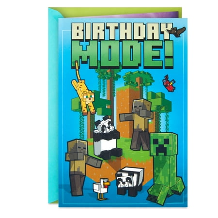 Hallmark Minecraft Musical Birthday Card for Boy (Make it Great)
