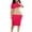Hot Pink, variant on Cathalem Women's Plus Size Boho Casual Dress 2024 Short Sleeve A-Line Mini Dress Casual Crew Neck Shift Dress Beach Sundress,Orange M