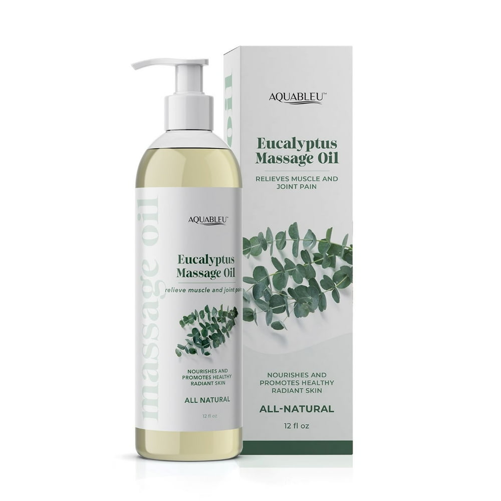 Aquableu Eucalyptus Massage Oil At Home Massage Therapy Soothes