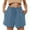 Blue, variant on WAYUTE Womens Shorts High Waisted Loose Shorts with Drawstring Comfortable Casual Summer Vacation Solid Color Shorts