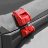 2PCS Red Steel Front Hood Latch Locking Catch Kit for Jeep Wrangler 07-18 JK JKU