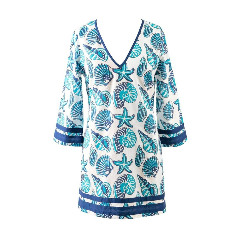 Peppermint Bay Women's Beach Wear CoverUp Paradise Plus Size Tunic