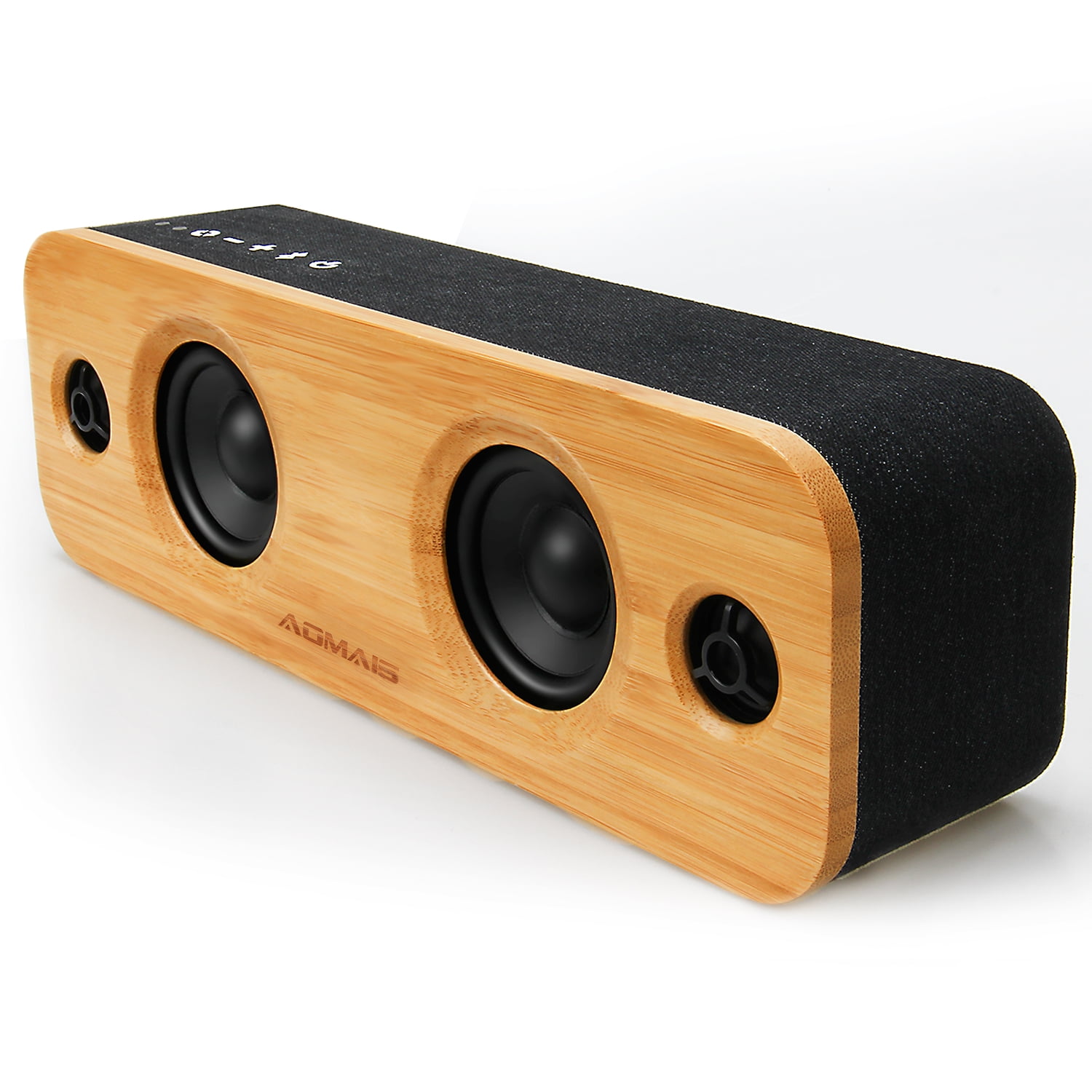 AOMAIS LIFE 30W Bluetooth Speakers, Loud Bamboo Wood Home Audio
