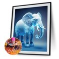 thumbnail image 2 of Pintura de diamante 5D DIY Kit de elefante de taladro redondo completo Decoración del hogar (dg424) FLhrweasw Nuevo, 2 of 9