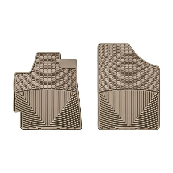 WeatherTech All-Weather Floor Mats compatible with 2008-2013 Toyota Highlander - 1st Row (Driver & Passenger), Tan