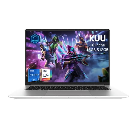 New KUU A6 Laptop 16.0inch 2560*1600,60Hz Screen, 12th Generation i7 Processors, 16G LPDDR4 512G PCle,WIFI 6 Win 11 Pro OS BT 5.2 PC Laptops