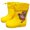 Yellow, variant on Boys Girls Rain Boots Mid Calf Dinosaur Design Kids Boots Daily Wear School Outdoor Play Comfortable Non-Slip Sole Rain Boots
