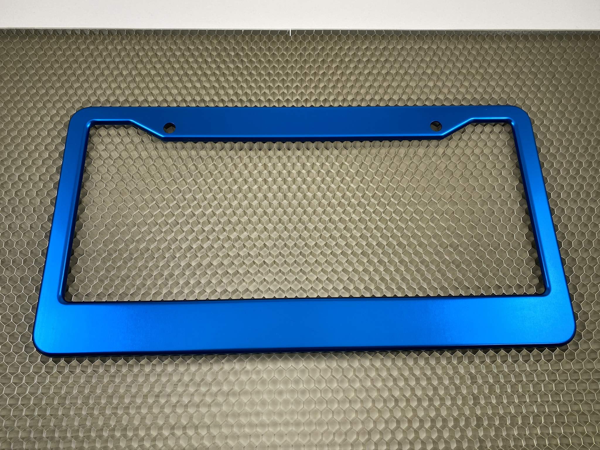 Special Edition Anodized Aluminum CAR License Plate Frames - Blue