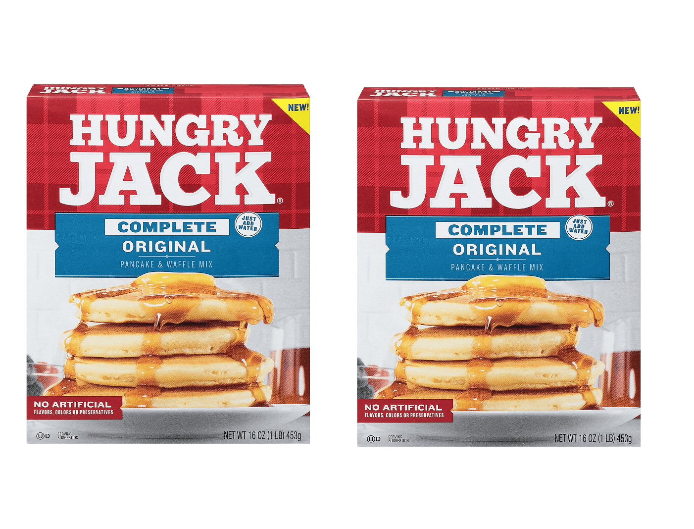Hungry Jack Complete Original Pancake Mix 16 oz, 2 Pack