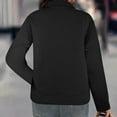 thumbnail image 5 of Quinlirra Womens Sweatshirt Design Women's Casual Fashion V-neck Long Sleeved Pullover Solid Color Top, 5 of 5