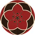 thumbnail image 1 of Ahgly Company Machine Washable Indoor Round Transitional Light Copper Gold Area Rugs, 4' Round, 1 of 7