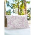 thumbnail image 4 of Outdoor Pillows Waterproof, Pink Monstera Deliciosa Throw Pillows with Inserts Included, Summer Botanical Tropical Indoor Outdoor Decorative Lumbar Pillow for Bed/Couch/Patio 12"x20", 1Pcs, 4 of 8