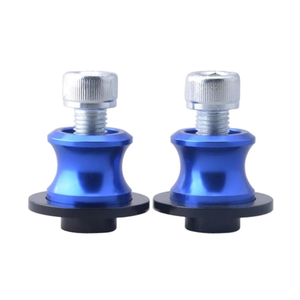 2 uds aluminio 10mm 1,5 deslizadores de oscilante de motocicleta carretes tornillo de soporte de oscilante CNC para Azul DYNWAVEMX Tornillos del soporte del brazo oscilante