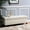 Ivory, variant on Fabric Blue Storage Ottoman - Ideal for Living Room Board Game Storage and Extra Seating