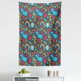 thumbnail image 1 of Unicorn Tapestry, Dreamy Unicorns Rainbows Clouds Hot Air Balloons Cotton Candy Fantasy Cartoon, Fabric Wall Hanging Decor for Bedroom Living Room Dorm, 5 Sizes, Multicolor, by Ambesonne, 1 of 1