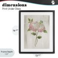thumbnail image 4 of Stupell Industries Shabby Chic Vintage Pink Hydrangea Black Framed Print Under Glass, 13 x 16, by Nan, 4 of 8