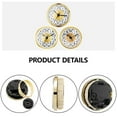 thumbnail image 5 of Clock Replacement Insert Small Clock Part With Roman/Arabic Numerals, 5 of 21