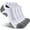 4 Pairs of White, variant on Men's No Show Compression Athletic Socks, Cushioned for Running Hiking