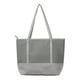 thumbnail image 2 of Bolso Tote de mujer de gran capacidad - Bolso de hombro de cuero PU con borla, 15,74x11,41x3,93 pulgadas, gris/blanco/negro/azul, 2 of 6