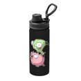 thumbnail image 1 of Botella de agua con aislamiento de Invader Zim, 18 oz, de acero inoxidable, novedosa, deportiva, portátil, para viajes, gimnasios al aire libre., 1 of 5