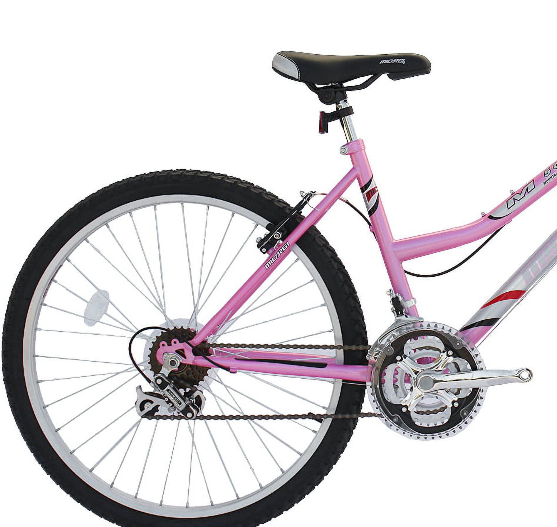 Wonder Wheels 26 In. Mtb 18 Speed Bicycle, Bike, Steel Frame Alloy Rims 36 H - Pink