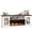 White, variant on Yeahumalia Electric Fireplace TV Stand for 80'' TVs, 36'' Fireplace, Wooden Media Console, Living Room/Bedroom, White