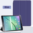 thumbnail image 1 of Tab A 9.7 SM P550 Tri-fold Tablet Case Stand PU Leather Cover for Samsung Galaxy Tab A 9.7'' SM-P550 P555 auto wake sleep Navy Blue For Tab A 9.7 P550, 1 of 6