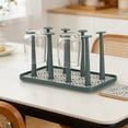 thumbnail image 4 of Raindrops 1Set Bottle Dryer Stand PP Green Simple Design For Living Room, 4 of 8