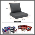 thumbnail image 2 of Juego de cojines para asiento exterior Favoyard impermeable 60x60 cm, 2 of 6