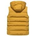 thumbnail image 2 of Chrisuno Girl's Hooded Puffy Soft Fleece Vest Jacket Winter Warm Advernture Waistcoat Sleeveless Hoodie Yellow 6-7, 2 of 5