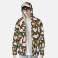 thumbnail image 6 of Rocae Roosters and Chicks Print Breathable Sun Protection Hoodie Quick-Dry Lightweight Long Sleeve Hoodie Unisex Running Sports Shirt Small, 6 of 9