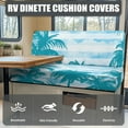 thumbnail image 4 of FOR U DESIGNS Palm Tree Pattern 2 Pack RV Dinette Cushion Covers Breathable Sofa Furniture Protector Replacement Loveseat Sofa Chair Cover Camper Seat Covers Dinette Booth, 4 of 7