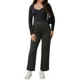 thumbnail image 2 of INSPIRE CHIC Women's Maternity Sweatpants Elastic Waist Drawstring Over Belly Wide Leg Pregnancy Pants with Pockets L Black, 2 of 6