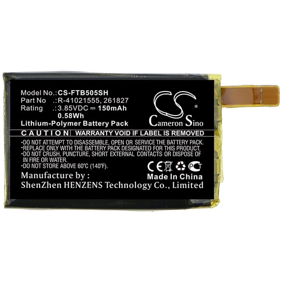 150mAh FIT 261827 R-41021555 Battery for FB504 FB505 Versa