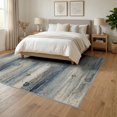 thumbnail image 3 of ODIKA 6'x9' Washable Area Rug Non-Slip, Chair-Friendly, Beige That Blot Transitional Palette Abstract Contemporary Couch for Dining Room, Under Table, Office Décor, 3 of 7