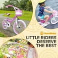 thumbnail image 2 of RoyalBaby Princess Girl Bike 16"w/Training Wheels & Kickstand, Bunny/Pink Purple, 2 of 12