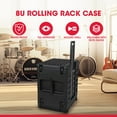 thumbnail image 2 of SKB 8U rSeries Rolling Rack with Integrated Back Wheels and 1-Touch Pull Handle, 2 of 12