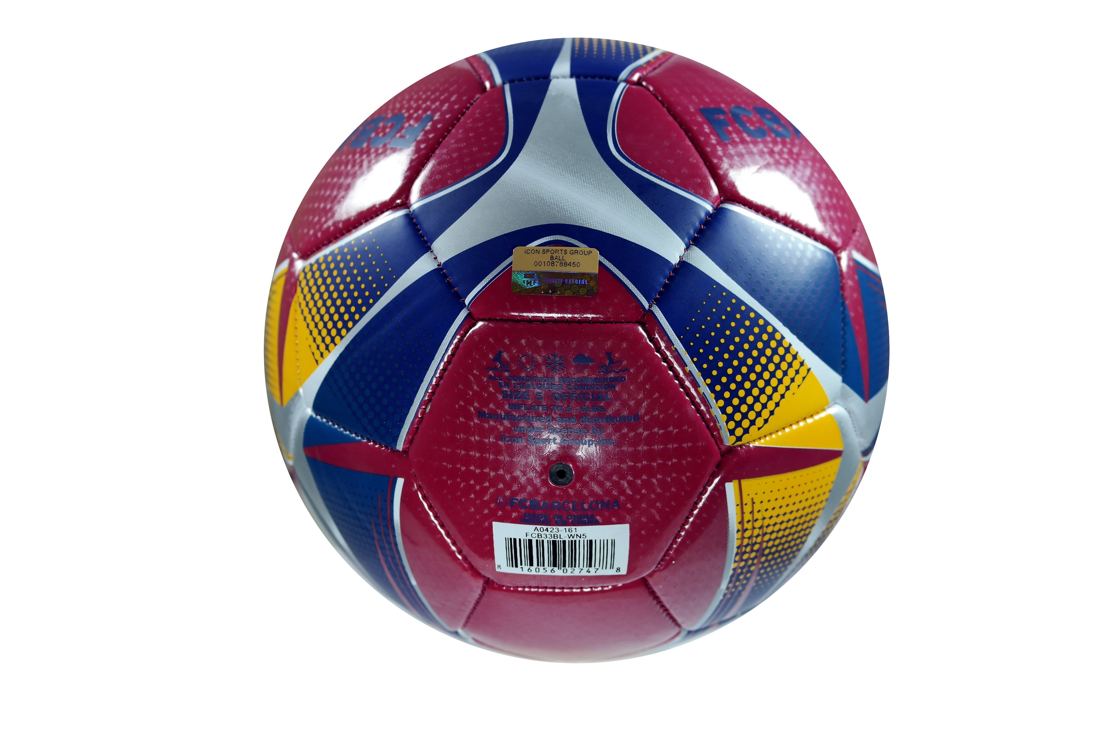 Icon Sports FC Barcelona Soccer Ball Officially Licensed Size 5 05-9