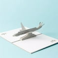 thumbnail image 5 of SIEYIO 3D for Pop Up Cards Airplane Greeting Cards with Envelope Postcards for Birthday, 5 of 6