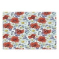 thumbnail image 1 of Flower Cutting Board, Purple Flowers Poppy and Daisy Summer Nature Wildflowers Graphic, Decorative Tempered Glass Cutting and Serving Board, Large Size, Lavender Scarlet, by Ambesonne, 1 of 1