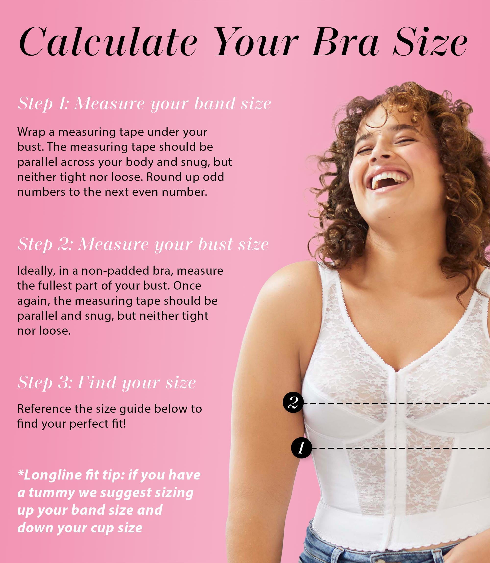 Exquisite Form 5107565 Fully® Slimming Wireless Back & Posture Support Longline Bra with Front Closure & Lace